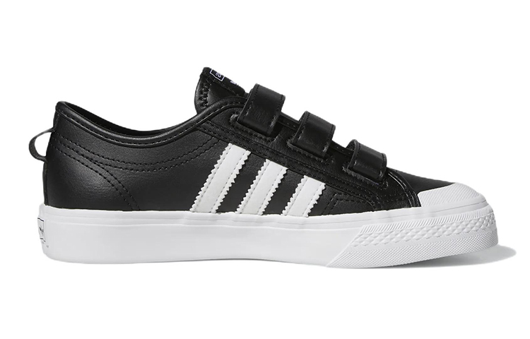 (Youth) adidas Nizza Big Kid 'Black White' 圖 2