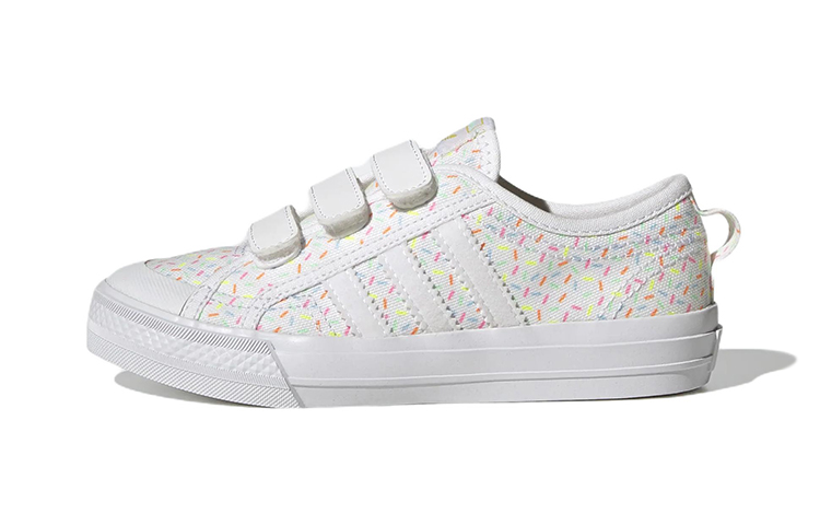 Buy 中童 adidas originals NIZZA 舒適 耐磨 低筒 兒童板鞋 雲白