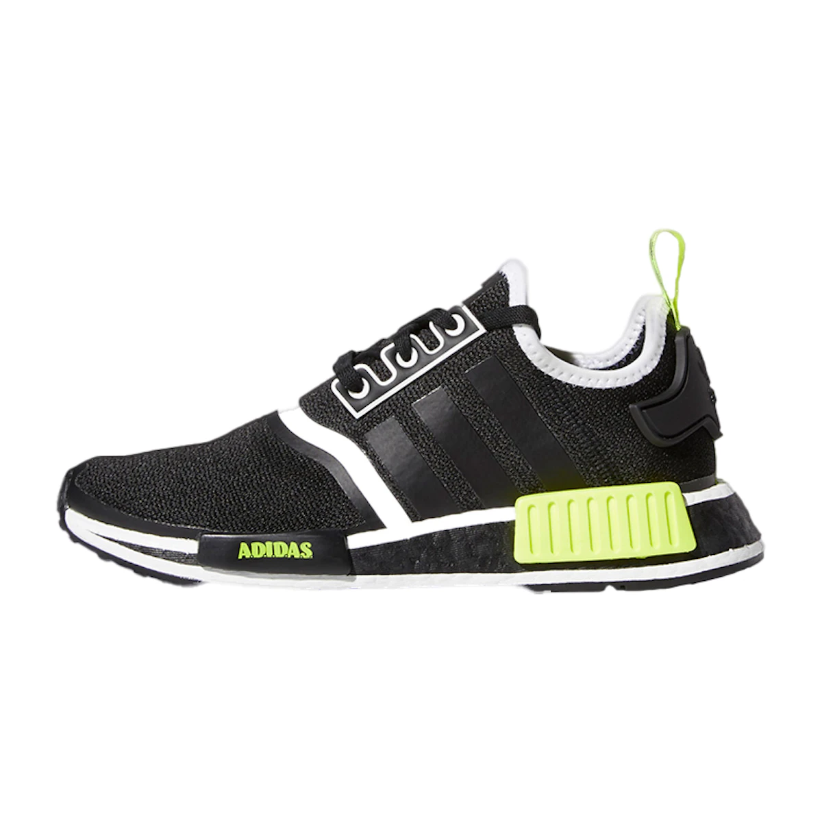 JR) 아디다스 키즈 NMD_R1 블랙 솔라 옐로우 GY5060 구매하기 노블쉽 - Main Image