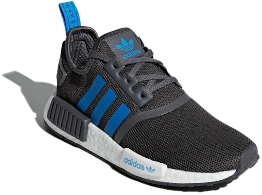 (JR) アディダス NMD R1 グレー (ファイブ・ブライトブルー) D96688 Lookbook (JR) アディダス NMD R1 グレー (ファイブ・ブライトブルー) D96688