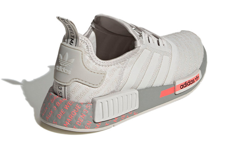 (Youth) adidas NMD_R1 J 'All Over Print - Light Grey Signal Pink' 圖 4