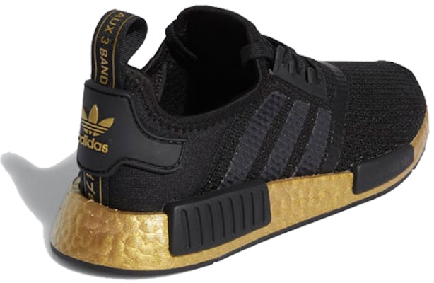 (Youth) adidas NMD_R1 J 'Black Gold Metallic' FW7692 Lookbook (Youth) adidas NMD_R1 J 'Black Gold Metallic' FW7692