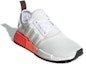 Order (JR) NMD_R1 J フェーディンググリッチ (白/ソーラーレッド) EF5860