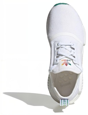 大童 adidas Originals NMD_R1 J 白 彩虹底 Shop 大童 adidas Originals NMD_R1 J 白 彩虹底