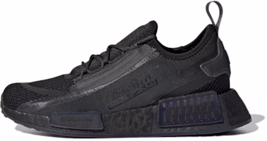 (Youth) adidas NMD_R1 Spectoo J 'Black Iridescent' GV7364 (Youth) adidas NMD_R1 Spectoo J 'Black Iridescent' GV7364