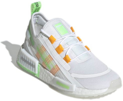(Youth) adidas NMD_R1 Spectoo J 'White Signal Green' H01458 Lookbook (Youth) adidas NMD_R1 Spectoo J 'White Signal Green' H01458