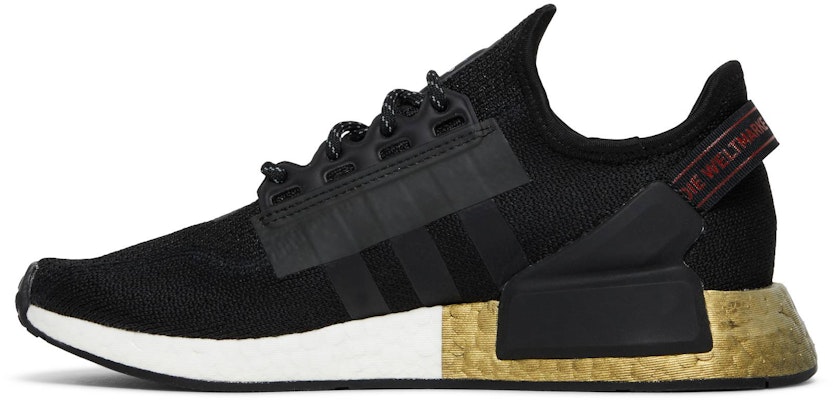 (JR) adidas NMD_R1 V2 J 'Hitam Emas Metalik' FW8048 Lookbook (JR) adidas NMD_R1 V2 J 'Hitam Emas Metalik' FW8048