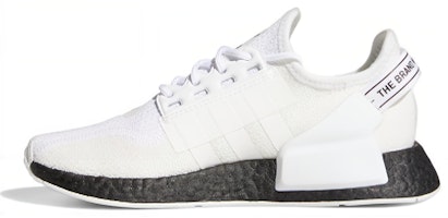(Youth) adidas NMD_R1 V2 J 'Overbranded - Cloud White' H02539 (Youth) adidas NMD_R1 V2 J 'Overbranded - Cloud White' H02539