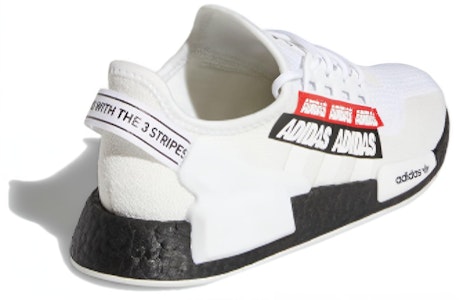 (JR) adidas NMD_R1 V2 J 'Overbranded - Putih Awan' H02539 Shop (JR) adidas NMD_R1 V2 J 'Overbranded - Putih Awan' H02539