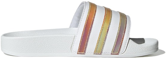 (Youth) adidas Originals Adilette Slides 'Cloud White Multicolor' HQ8547 Order (Youth) adidas Originals Adilette Slides 'Cloud White Multicolor' HQ8547