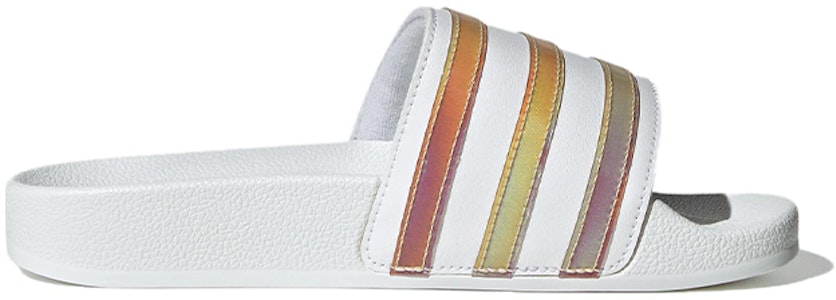 (Youth) adidas Originals Adilette Slides 'Cloud White Multicolor' HQ8547 Order (Youth) adidas Originals Adilette Slides 'Cloud White Multicolor' HQ8547