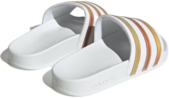 (Youth) adidas Originals Adilette Slides 'Cloud White Multicolor' HQ8547 Lookbook (Youth) adidas Originals Adilette Slides 'Cloud White Multicolor' HQ8547