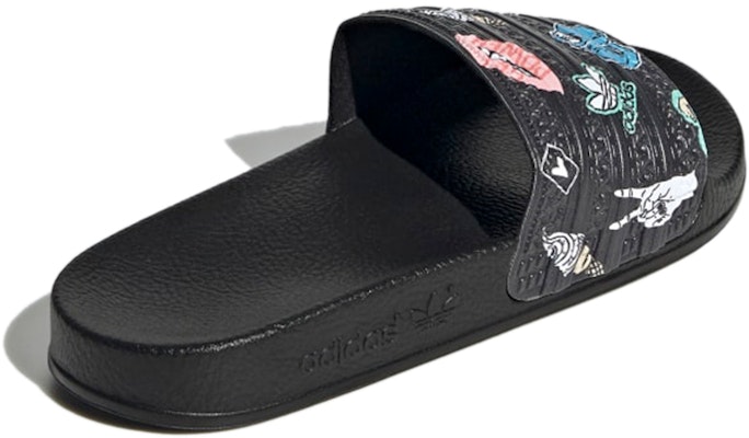 (Youth) adidas Adilette Slide J 'Empowering Graphics - Black' FX6350 Shop (Youth) adidas Adilette Slide J 'Empowering Graphics - Black' FX6350