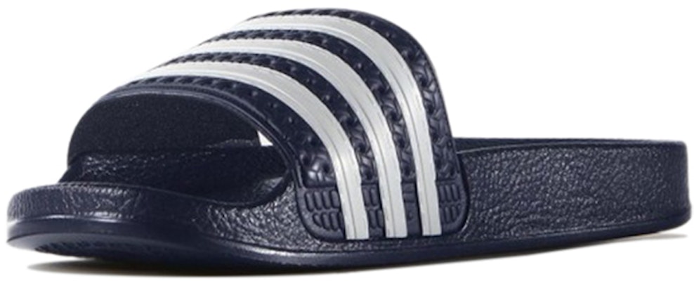 (Youth) adidas Originals Adilette Slides J 'Collegiate Navy' G00780 Lookbook (Youth) adidas Originals Adilette Slides J 'Collegiate Navy' G00780