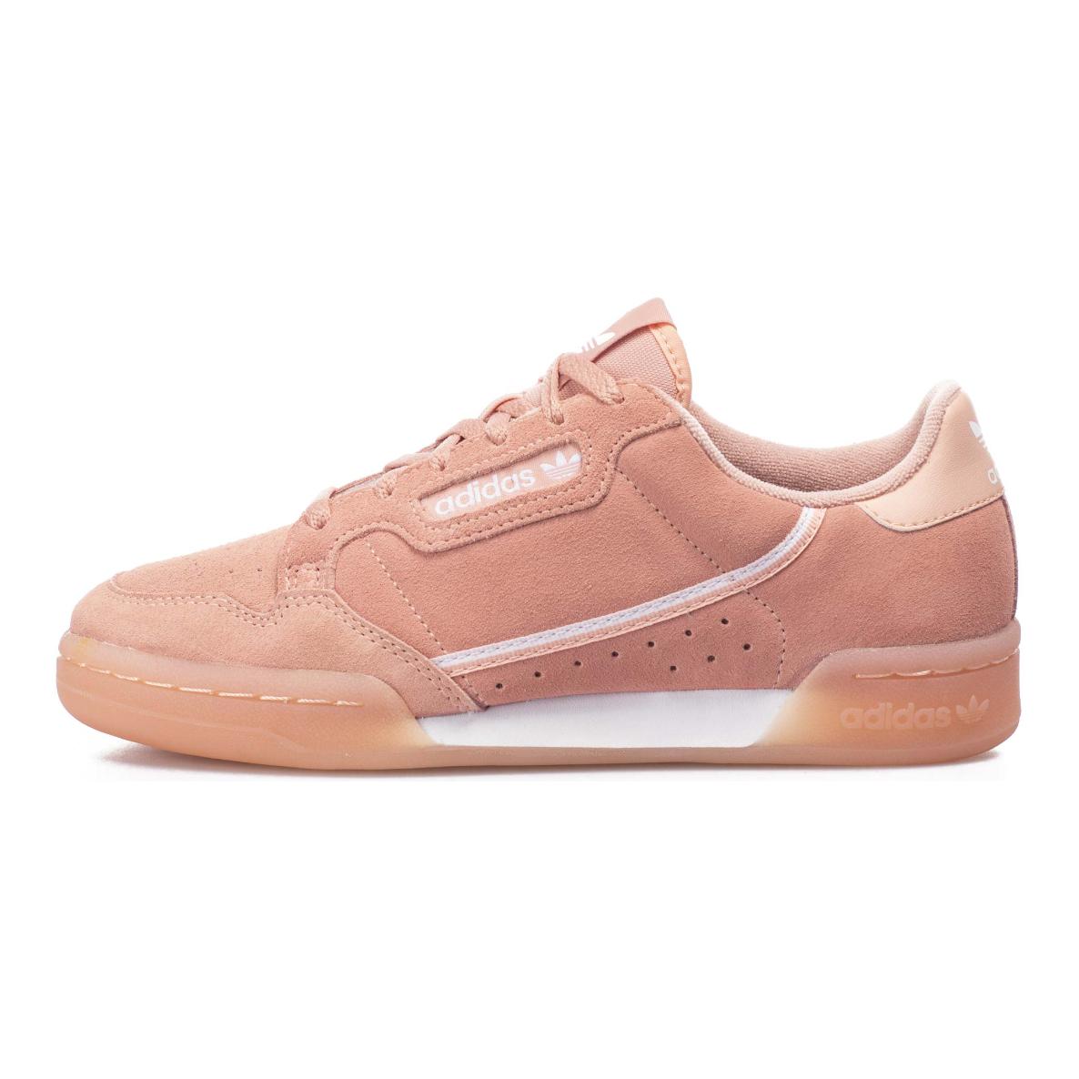 (Youth) adidas originals Continental 80 J /Pink 'Orange' EF5105
