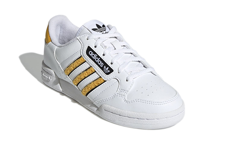 (Youth) adidas Originals Continental 80 J 'White Yellow' 圖 3