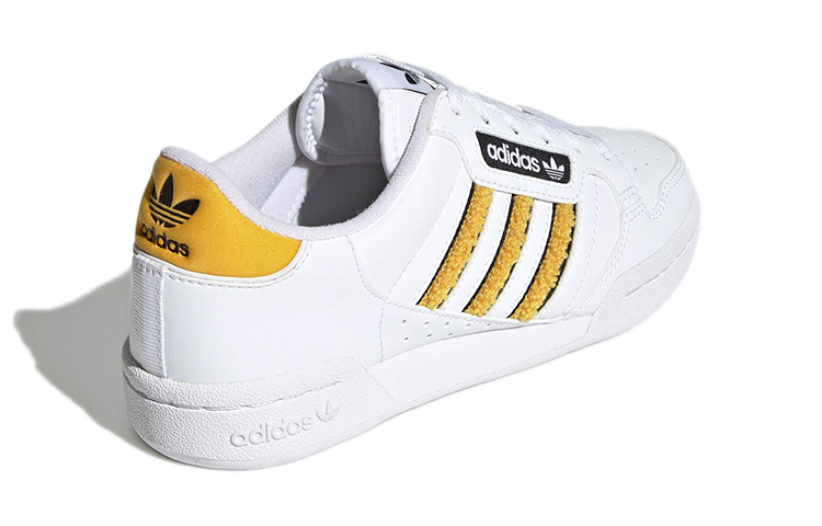 (Youth) adidas Originals Continental 80 J 'White Yellow' 圖 4