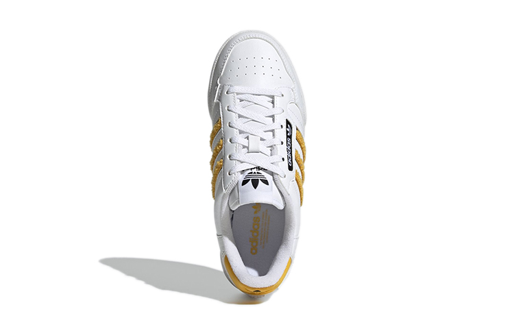 (Youth) adidas Originals Continental 80 J 'White Yellow' 圖 5