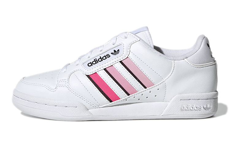 (Youth) adidas originals Continental 80 Stripes 'White Light Pink' GZ7037
