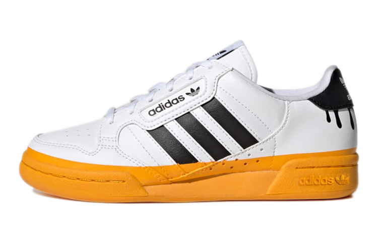 (Youth) adidas originals Continental 80 Stripes 'White Black Team Colleg Gold' GY8135