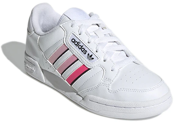 (Youth) adidas originals Continental 80 Stripes 'White Light Pink' GZ7037 Lookbook (Youth) adidas originals Continental 80 Stripes 'White Light Pink' GZ7037