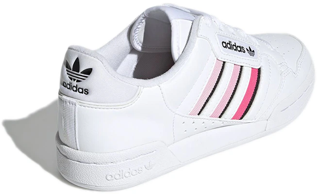 (Youth) adidas originals Continental 80 Stripes 'White Light Pink' GZ7037 Shop (Youth) adidas originals Continental 80 Stripes 'White Light Pink' GZ7037