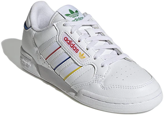 (Youth) adidas Originals Continental 80 Stripes Shoes 'White' GX9739 Lookbook (Youth) adidas Originals Continental 80 Stripes Shoes 'White' GX9739