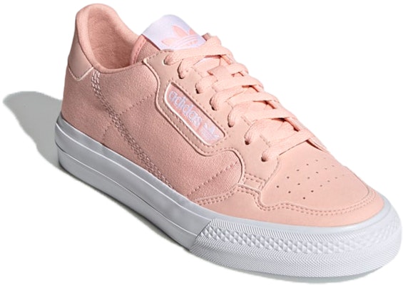 大童 adidas Originals Continental Vulc J 低幫 兒童板鞋 粉 Lookbook 大童 adidas Originals Continental Vulc J 低幫 兒童板鞋 粉