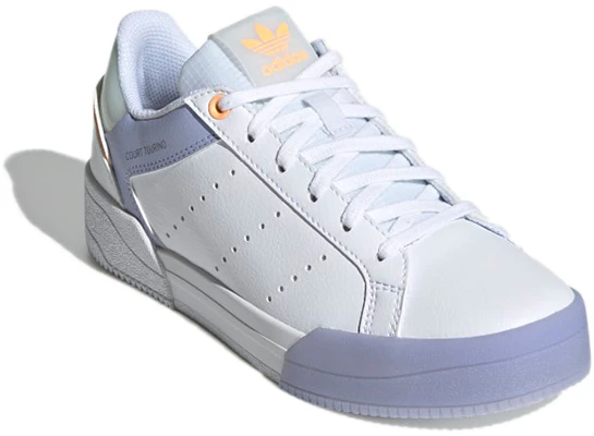 (JR) adidas Originals Court Tourino ''Blanc Violet'' H00771 Lookbook (JR) adidas Originals Court Tourino ''Blanc Violet'' H00771