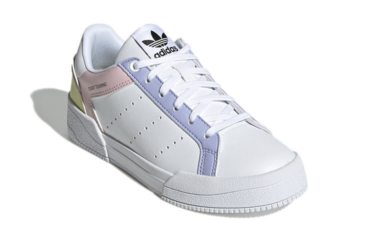 Lookbook (JR) 아디다스 오리지널 코트 투리노 '화이트 퍼플 핑크' H00769