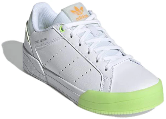 (JR) adidas Originals Court Tourino J ''Blanc Vert'' H00770 Lookbook (JR) adidas Originals Court Tourino J ''Blanc Vert'' H00770