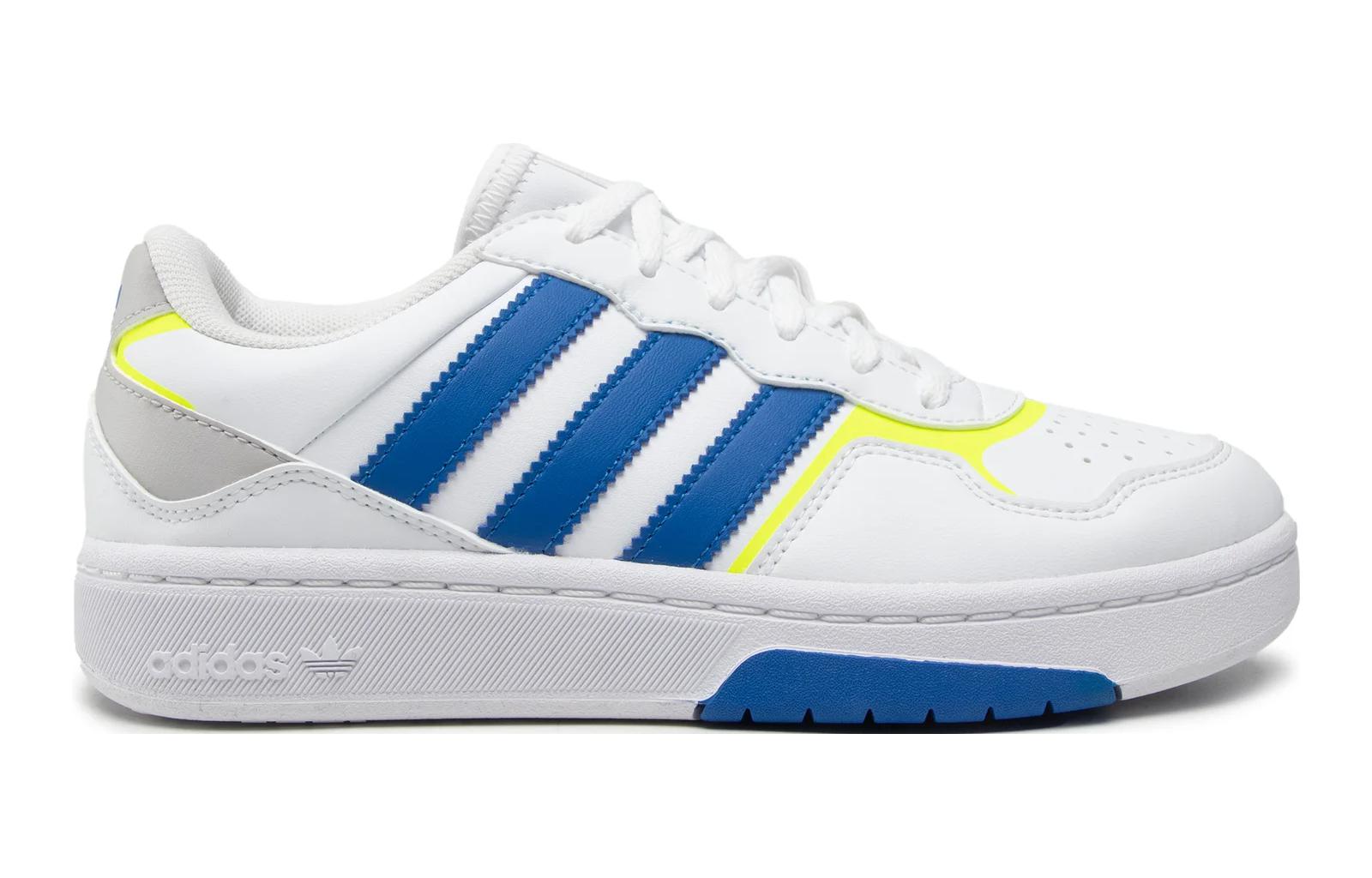 Order 大童 adidas Originals Courtic 休閒 耐磨輕便 低筒 兒童板鞋 白藍