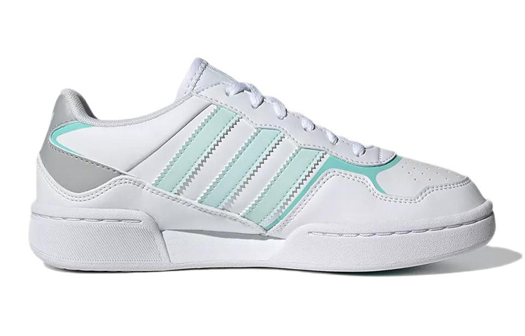 Order 大童 adidas Originals Courtic 休閒 耐磨輕便 低幫 兒童板鞋 白綠