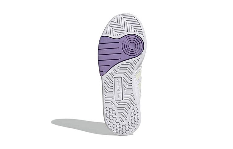 Details for 大童 adidas Originals Courtic J 休閒 防滑耐磨 低幫 兒童板鞋 白紫
