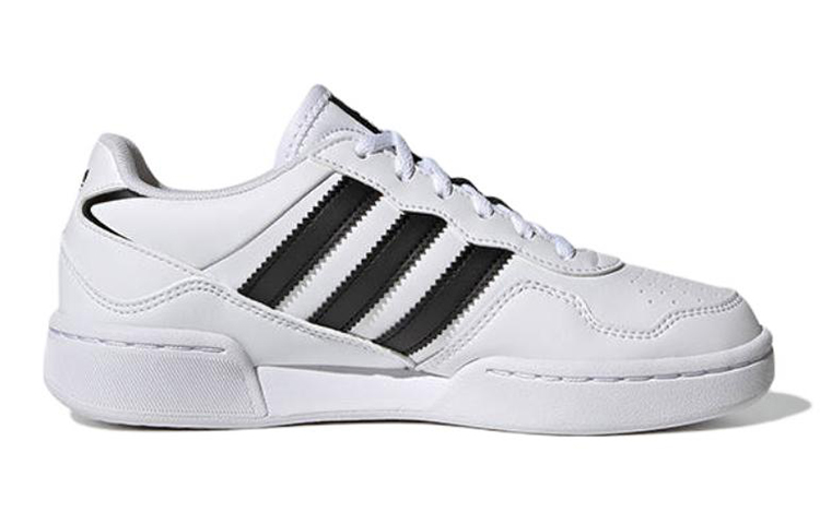 Order 大童 adidas originals Courtic J 休閒 防滑耐磨 低筒 童鞋 板鞋 白黑