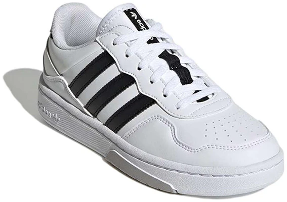 大童 adidas originals Courtic J 休閒 防滑耐磨 低筒 童鞋 板鞋 白黑 Lookbook 大童 adidas originals Courtic J 休閒 防滑耐磨 低筒 童鞋 板鞋 白黑