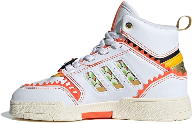兒童 adidas Originals Drop Step 耐磨透氣 高幫 兒童板鞋 白橙 Buy 兒童 adidas Originals Drop Step 耐磨透氣 高幫 兒童板鞋 白橙