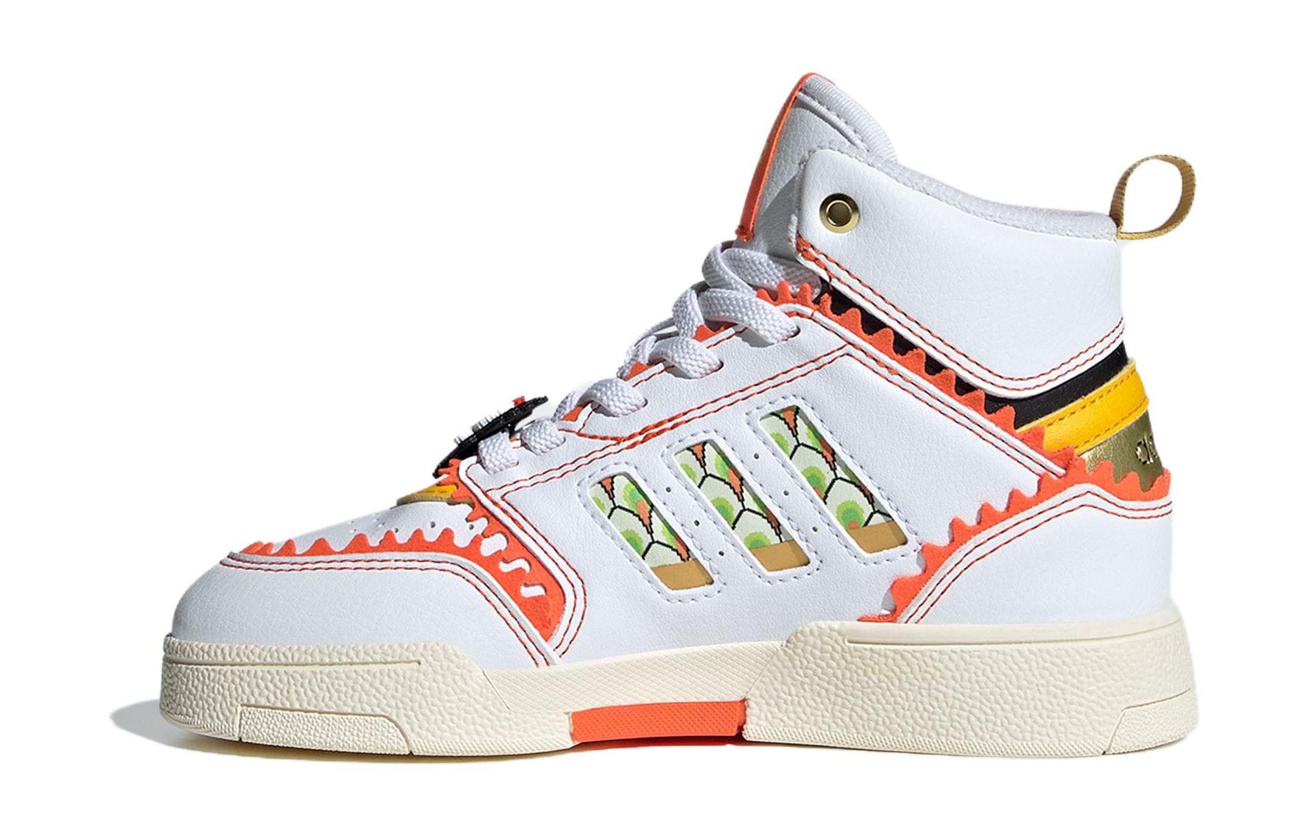 Buy (JR) 阿迪达斯三叶草Drop Step EL C '白橙' IF9367