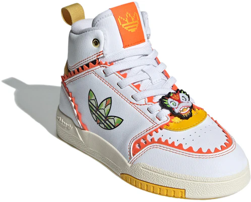 (JR) 阿迪达斯三叶草Drop Step EL C '白橙' IF9367 Lookbook (JR) 阿迪达斯三叶草Drop Step EL C '白橙' IF9367