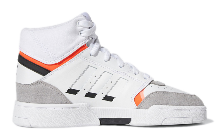 (Youth) adidas Original Drop Step Competition Running Shoes 'White Grey Orange' 圖 2