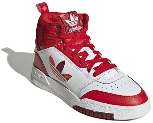 大童 adidas originals Drop Step J 防滑耐磨防踢 高筒 板鞋 白紅 Lookbook 大童 adidas originals Drop Step J 防滑耐磨防踢 高筒 板鞋 白紅