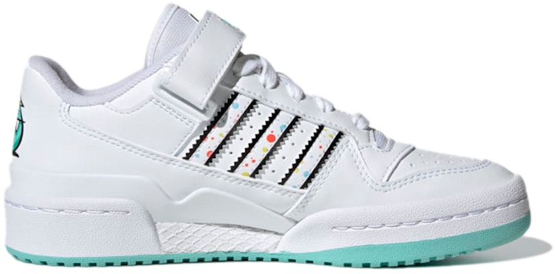 adidas originals Forum Low J x Kevin Lyon 'White Black Blue' H01440 Order adidas originals Forum Low J x Kevin Lyon 'White Black Blue' H01440