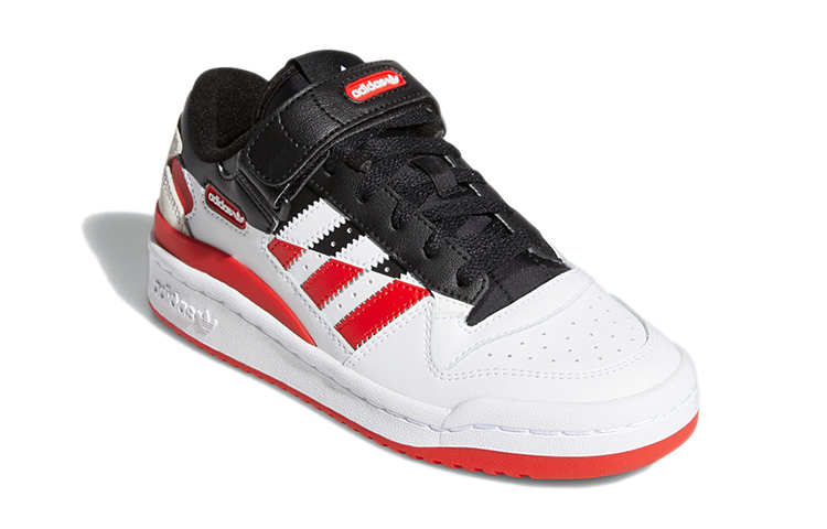 Lookbook 大童 adidas originals FORUM Low J 抗踢抗滑 低筒 板鞋 白黑紅