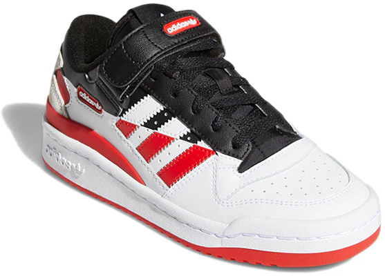 大童 adidas originals FORUM Low J 抗踢抗滑 低筒 板鞋 白黑紅 Lookbook 大童 adidas originals FORUM Low J 抗踢抗滑 低筒 板鞋 白黑紅
