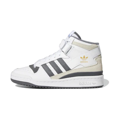 (Youth) adidas originals Forum Mid Shoes 'White Grey'