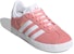 (JR) adidas Originals Gazelle J Kasut Pink/Putih/Keemasan EF5644
