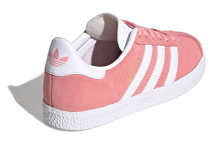 Shop (JR) adidas Originals Gazelle J Schuhe Rosa/Weiß/Gold EF5644