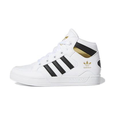 (Youth) adidas Originals Hard Court Hi Shoes 'White Black Gold'