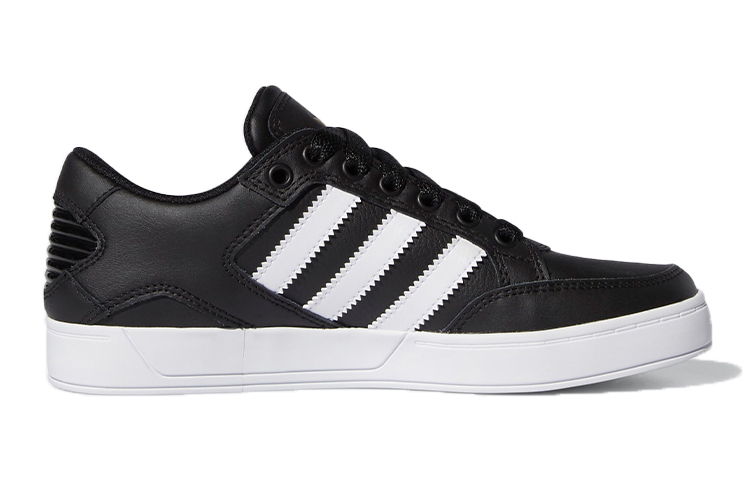 Order 大童 adidas originals Hardcourt Low J 低幫 兒童板鞋 黑白