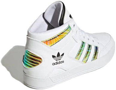 大童 adidas Originals Hardcourt 舒適 耐磨 高筒 兒童運動鞋 白色 Lookbook 大童 adidas Originals Hardcourt 舒適 耐磨 高筒 兒童運動鞋 白色